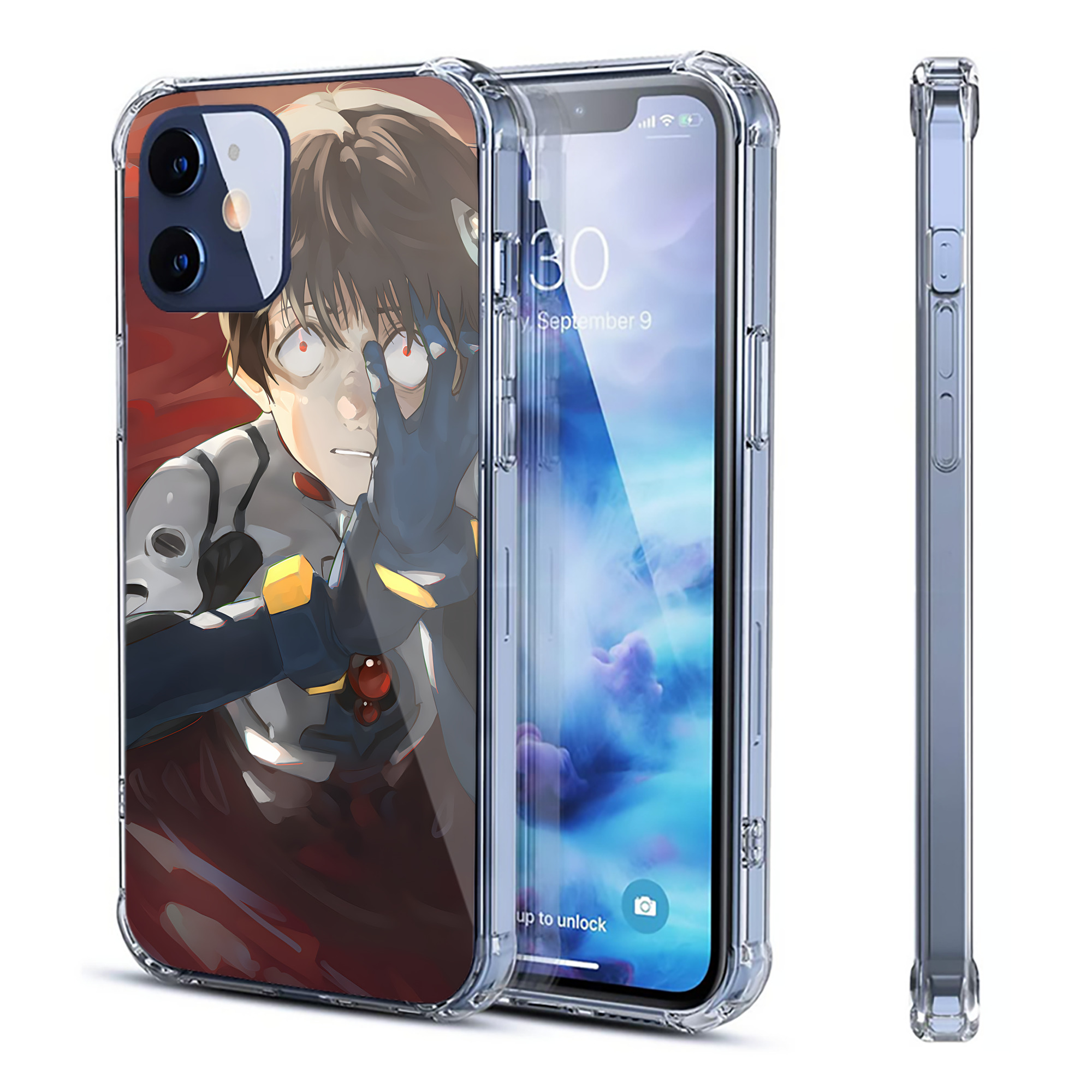（画像用） EVA 新世紀エヴァンゲリオン 【iPhone 12シリーズ対応】透明スマホケース（クリアソフトケース）